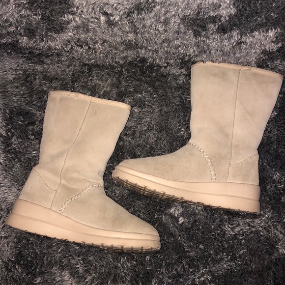 I HEART UGG KISSES GLITTER LEATHER SUEDE BOOTS - Picture 6 of 8